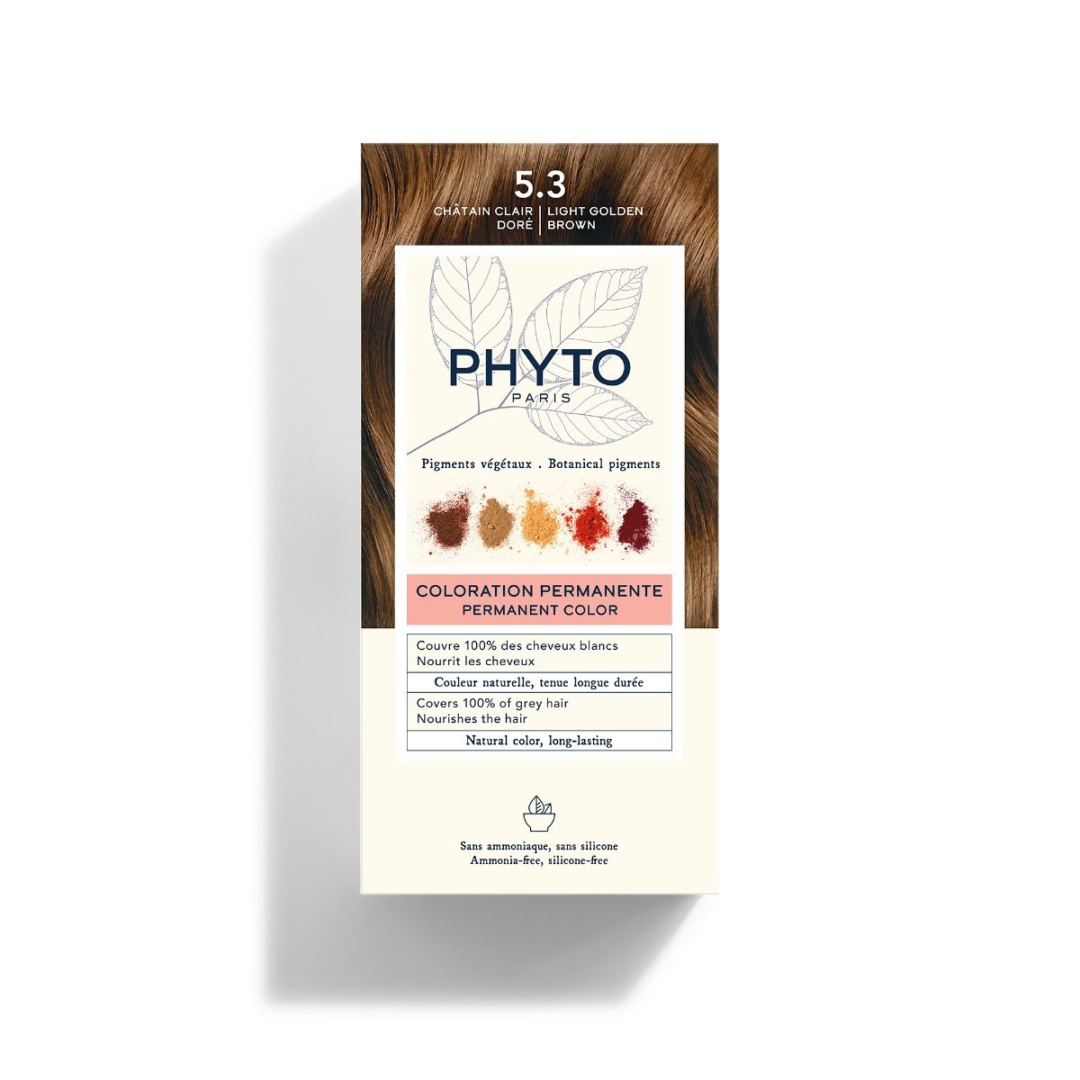 COLORATION PHYTO 5.3 Châtain Clair Doré